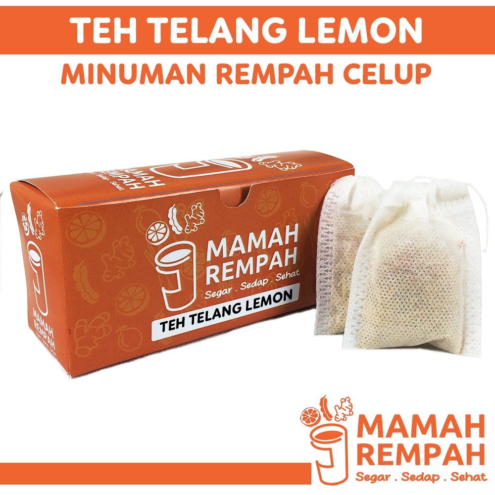 

Teh Celup Rempah Telang Lemon Ramuan Asli Herbal Minuman Kesehatan Kemasan Seduh Siap Minum Tradisional