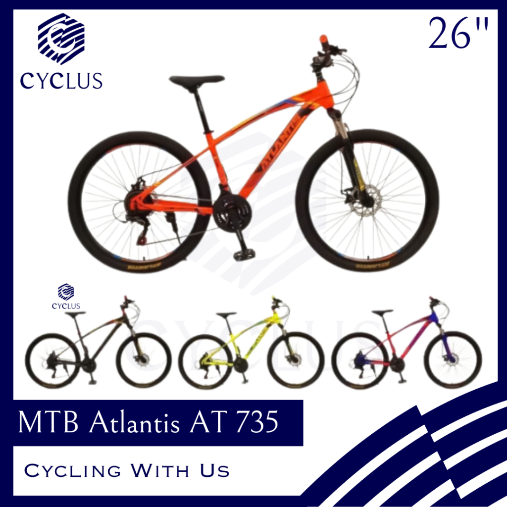 Sepeda Gunung MTB Atlantis AT 735 26 inch Anak Dewasa Murah Bagus