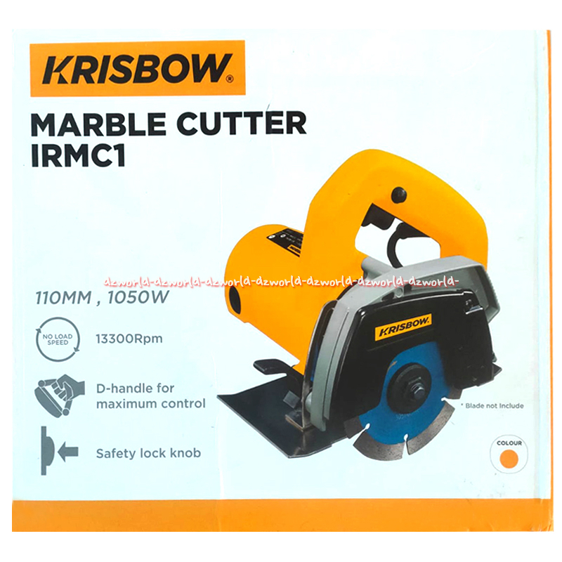 Krisbow Marble Cutter 110mm Alat Mesin Pemotong Keramik Marmer Granit Kris Bow Gerinda Gergaji