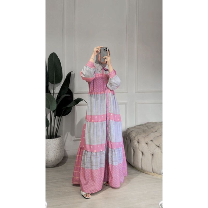 Dress Athayaa original || Athayaa terbaru || Dress simple || gamis Lebaran