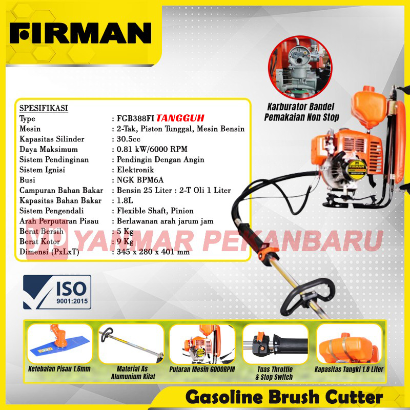 Mesin Rumput / Brushcutter FGB388FI TANGGUH FIRMAN
