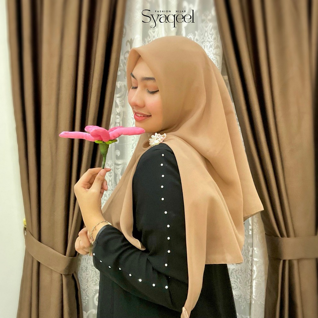 Segiempat Polycotton Premium Oval square Malay 115 Cm - Syaqeel Hijab