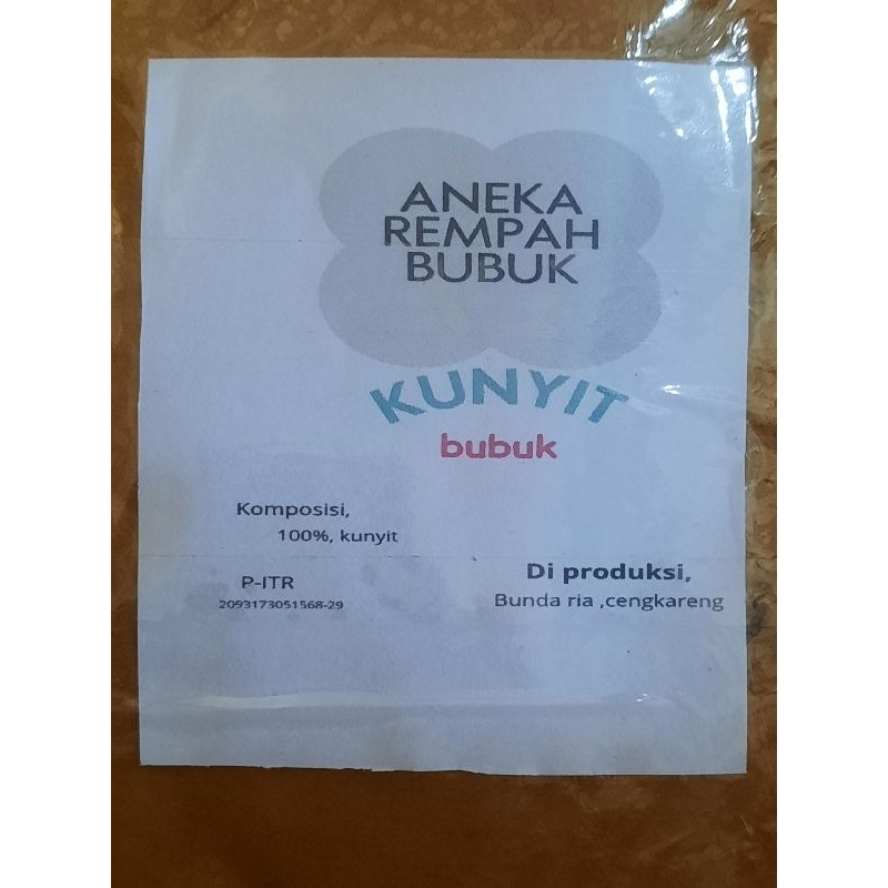 

Kunyit bubuk asli 50gram 50 gram