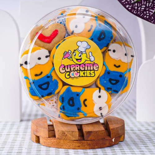 

COOKIES YELLOW MINIS BY CUPREME COOKIES | KUE KERING KARAKTER KUKIS COOKIES LEBARAN ANAK BENTUK KARTUN MINIIONS HALAL LUCU IMUT