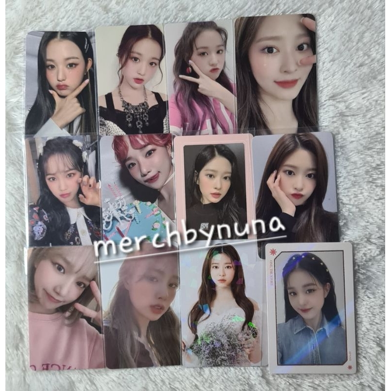 Photocard Wonyoung, Chaewon, Minju, Hyewon, Yujin, Yuri, Yena, Sakura Izone Album Oneiric Diary, One