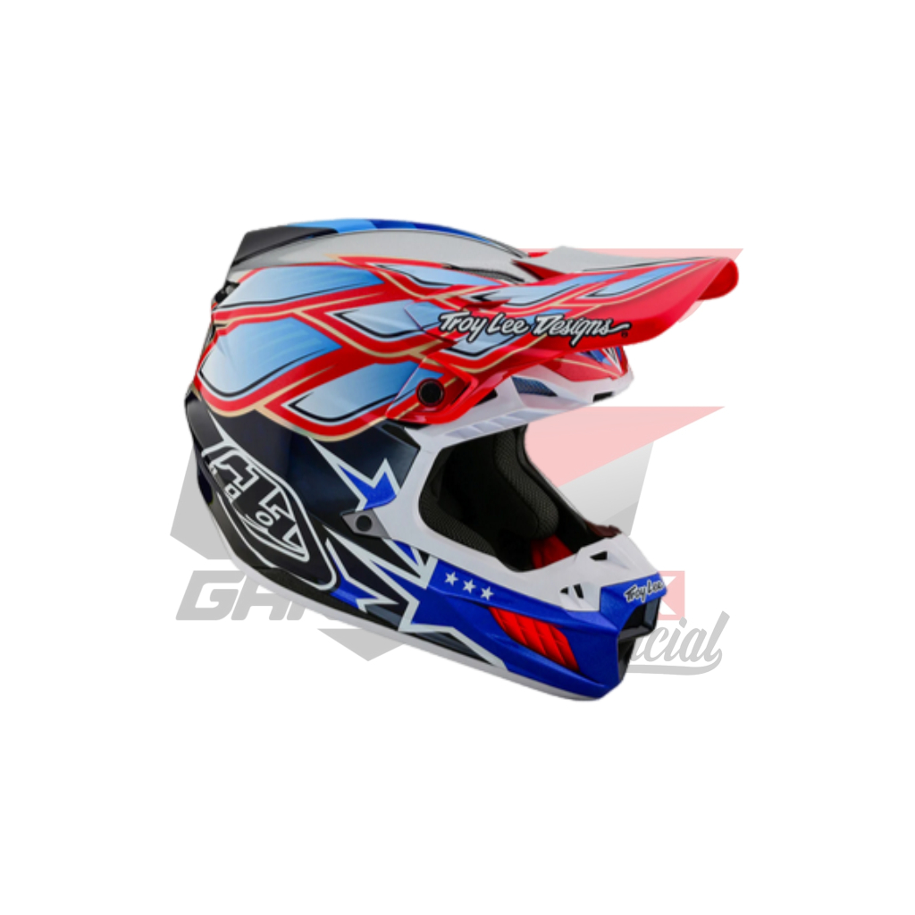 HELM TLD SE5 CARBON HELMET MIPS - WINGS NAVY