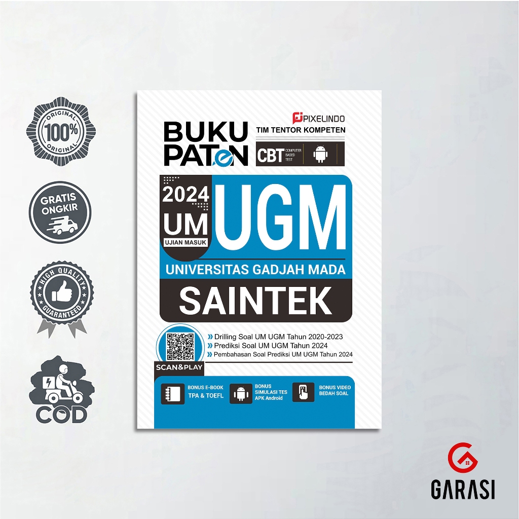 Buku Paten Ujian Masuk UGM Saintek 2024