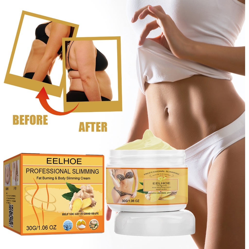EELHOE Professional Slimming Fat Burning Body Slimming Cream 50g Ginger Slimming Cream Ginger Body S