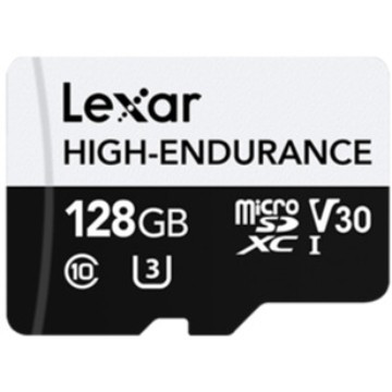 LEXAR HIGH ENDURANCE 128GB UHS-1 U3 V30 MICROSDHC MICROSDXC MEMORY MICROSD CARD LMSHGED128G-BCNNG