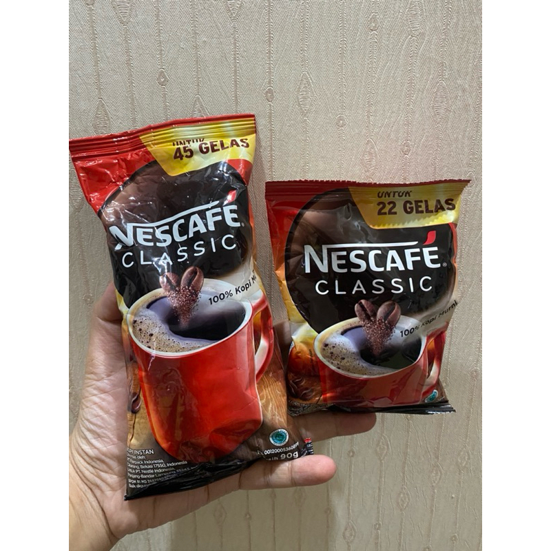 

Nescafe Classic ukuran 50g dan 90g