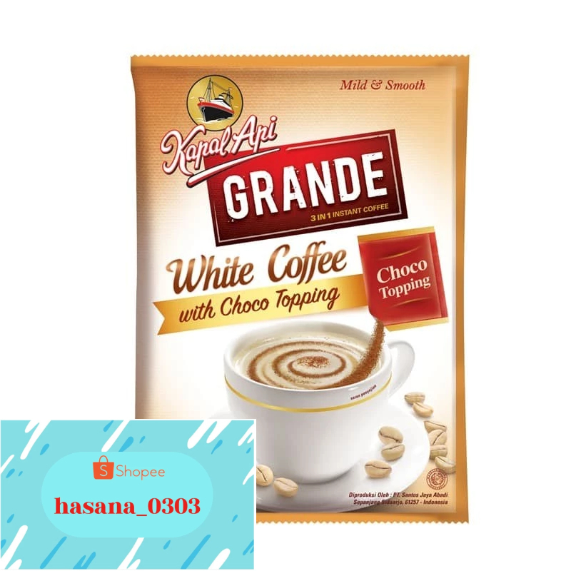 

KAPAL API Grande White Coffee Topping 1Renteng (10 x 20 gr)