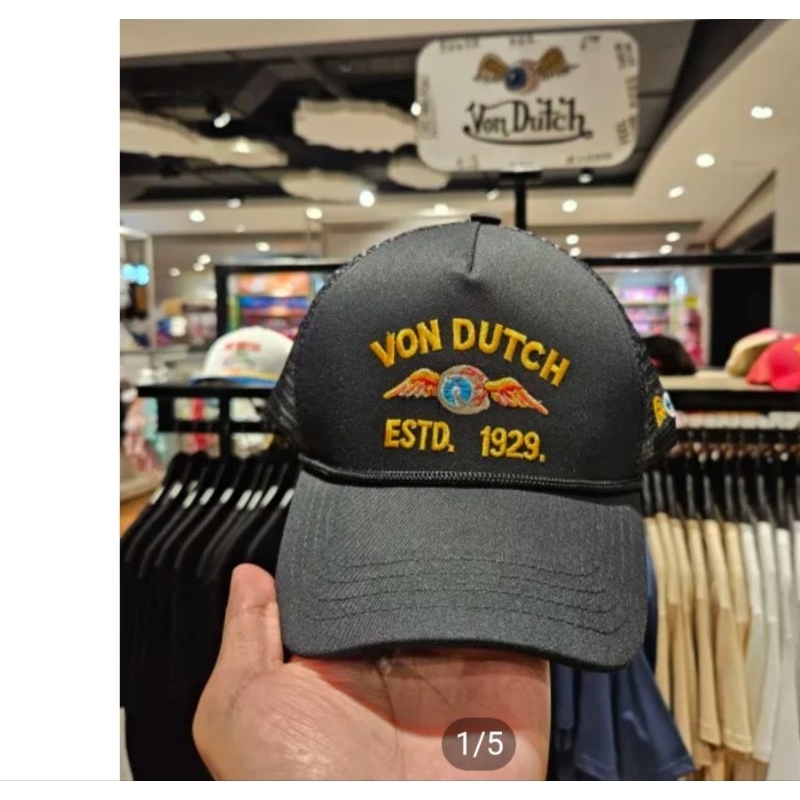 Vondutch Cap Men - Von Dutch Topi Pria - Original Black 0224