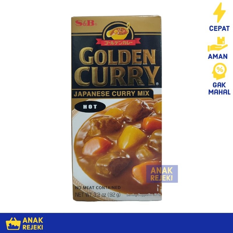 

S&B Golden Curry Sauce 92gr - Saus Kari Jepang Japanese Curry 5porsi - Hot