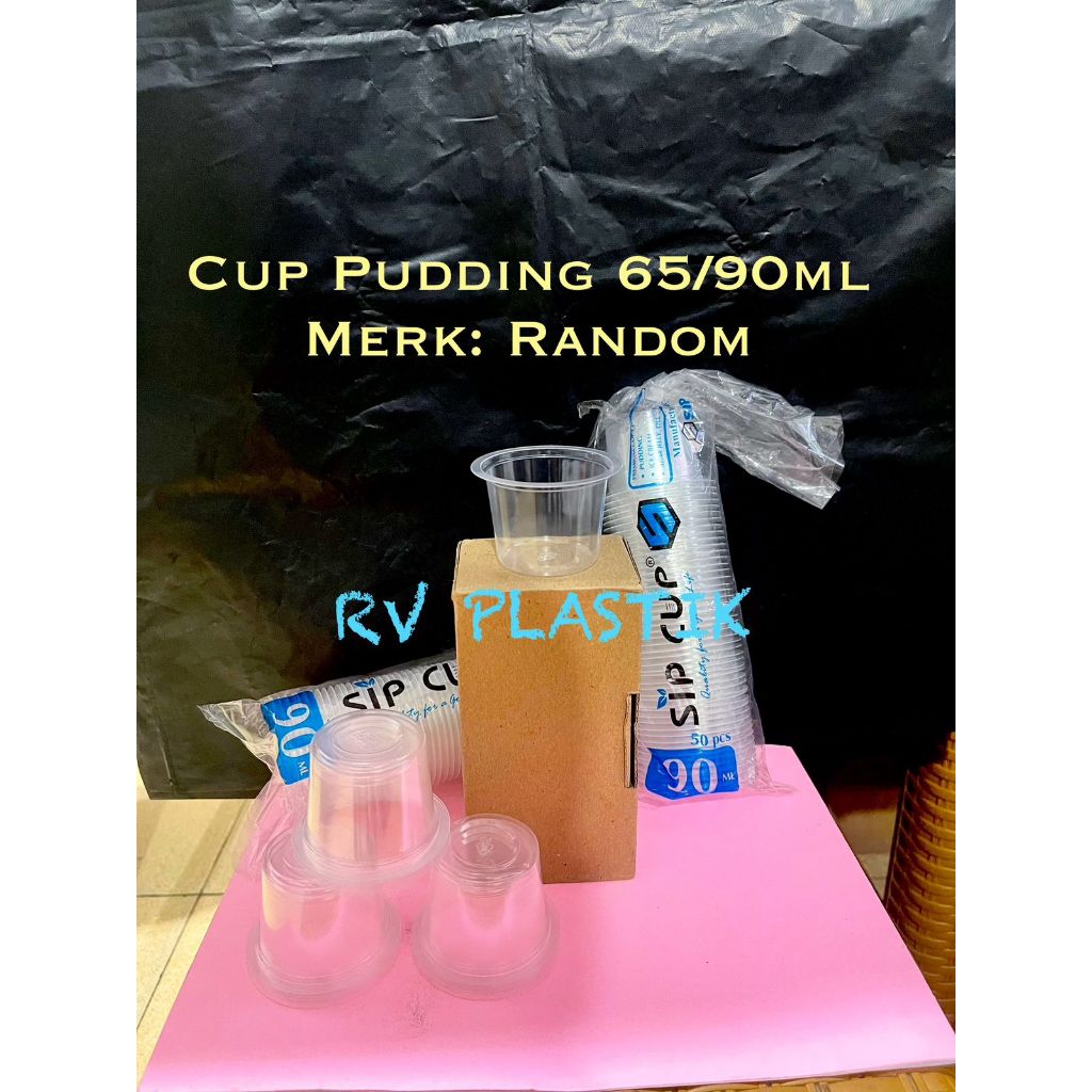 Cup Puding 65ml / Cup Pudding 65ml / 90ml ( isi 50 pcs )