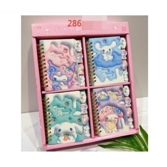 

286 NOTES MINI SPIRAL 3D MOTIF CM/KR/MLD