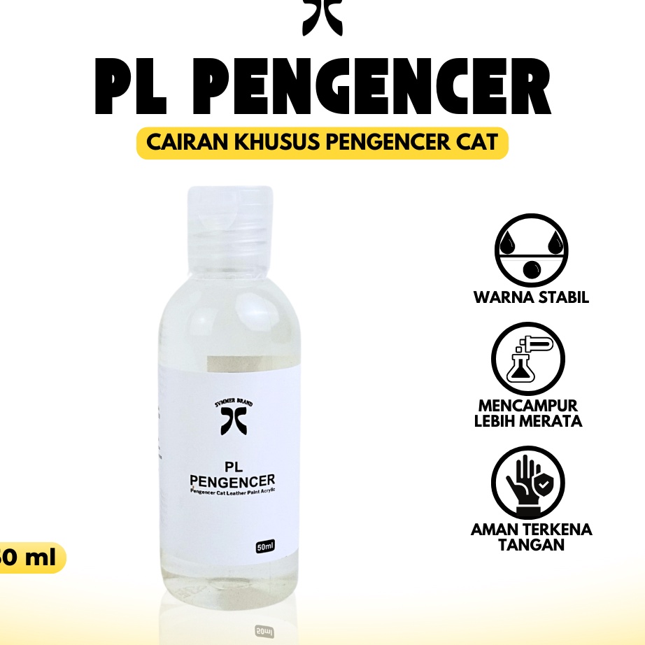 COD Pengencer Cat Sepatu Cat Akrilik Leather Paint Cat Kanvas  PL Summer Brand
