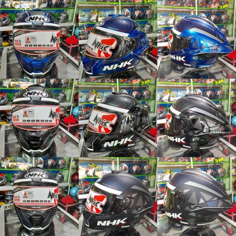 HELM NHK MARK-1 || MARK1 TRIANGLE || HELM FULL FACE SINGLE VISOR || ORIGINAL NHK