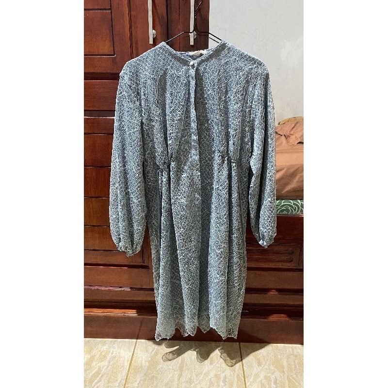 TUNIK BRUKAT FULL FURING SATIN SILK