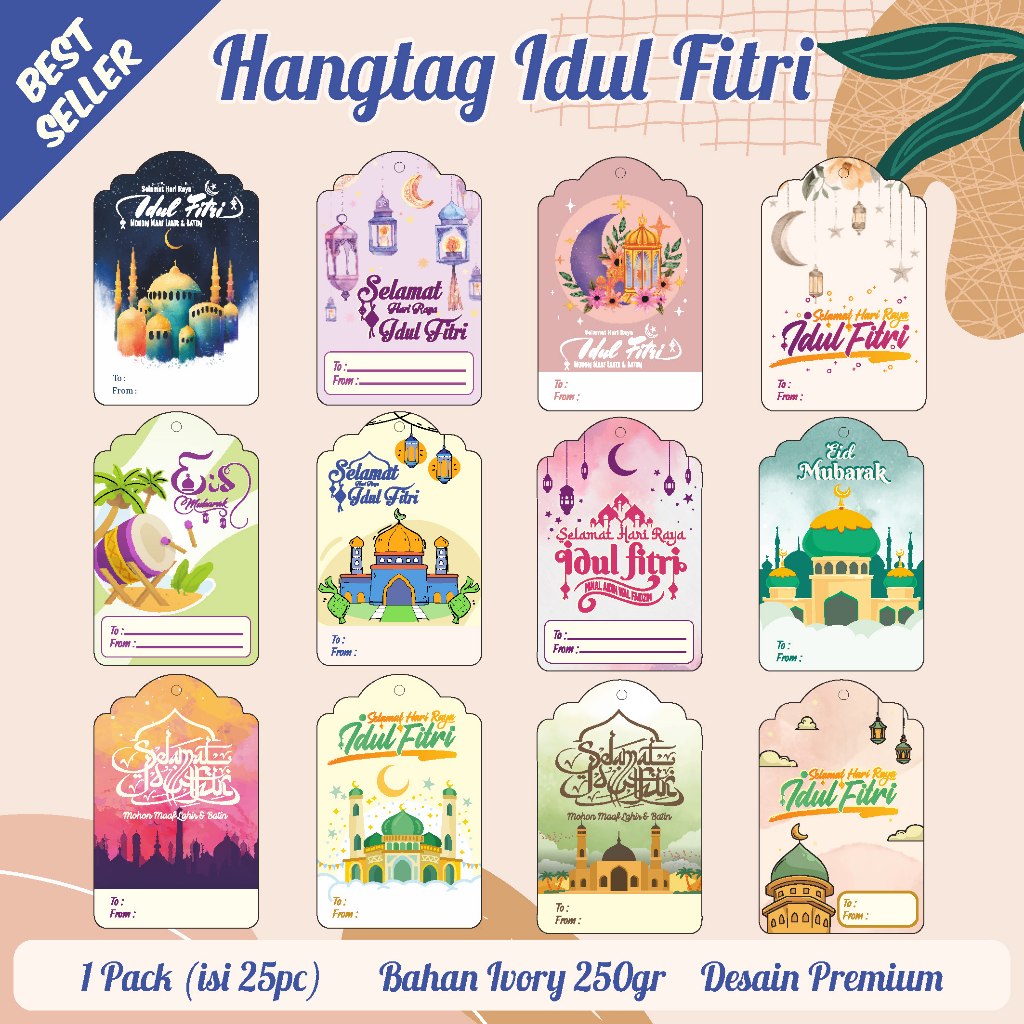 

HANG TAG PREMIUM IDUL FITRI - TAG LEBARAN IDUL FITRI - KARTU UCAPAN IDULFITRI - HANGTAG IDUL FITRI TAG HAMPERS