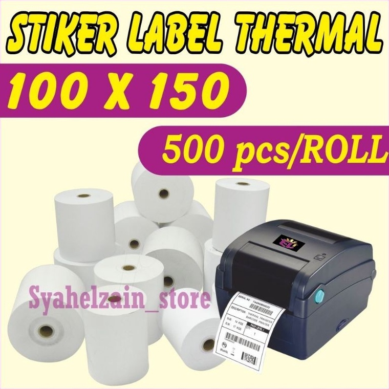 

DSH929 TERBARU PROMO STIKER THERMAL 1X15 ISI 5 STIKER THERMAL A6 BARCODE RESI ONLINE SHOP