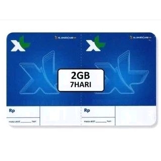 Voucher data XL harian S 2GB 7hari