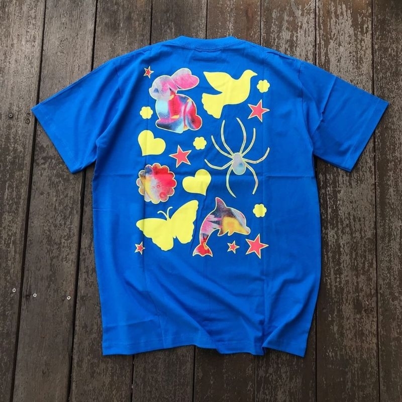 GRRRL GANG SPUNKY LOGO TSHIRT BLUE