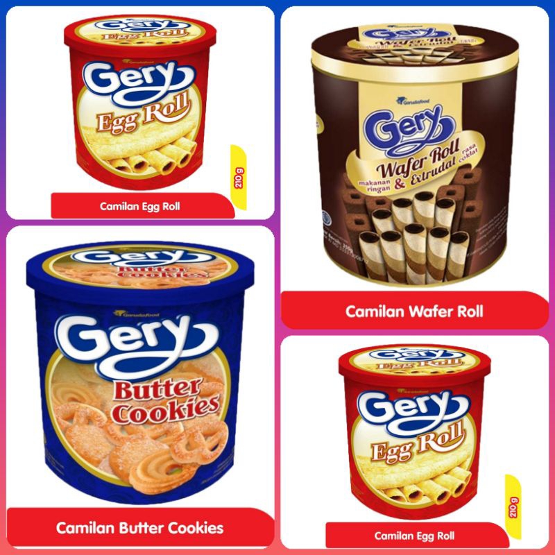 

GERY BUTTER COOKIES / GERY EGG ROLL / GERY WAFER ROLL