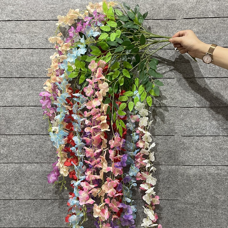 LARIS MANIS Hias Wisteria Jumbo 12pcs Per Lusin Harga Grosir Ornamen Tanaman Flower Bunga plastik Bu
