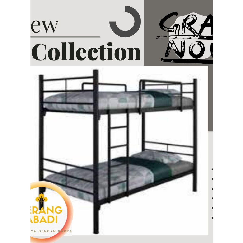 RANJANG TINGKAT BESI 90X200
