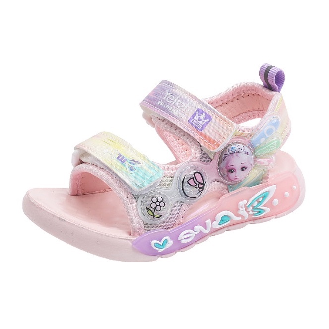 JKT544 GROSIR MURAH Sandal Anak Perempuan LED Yeloli Sandal Cewe Nyala Warna Warni