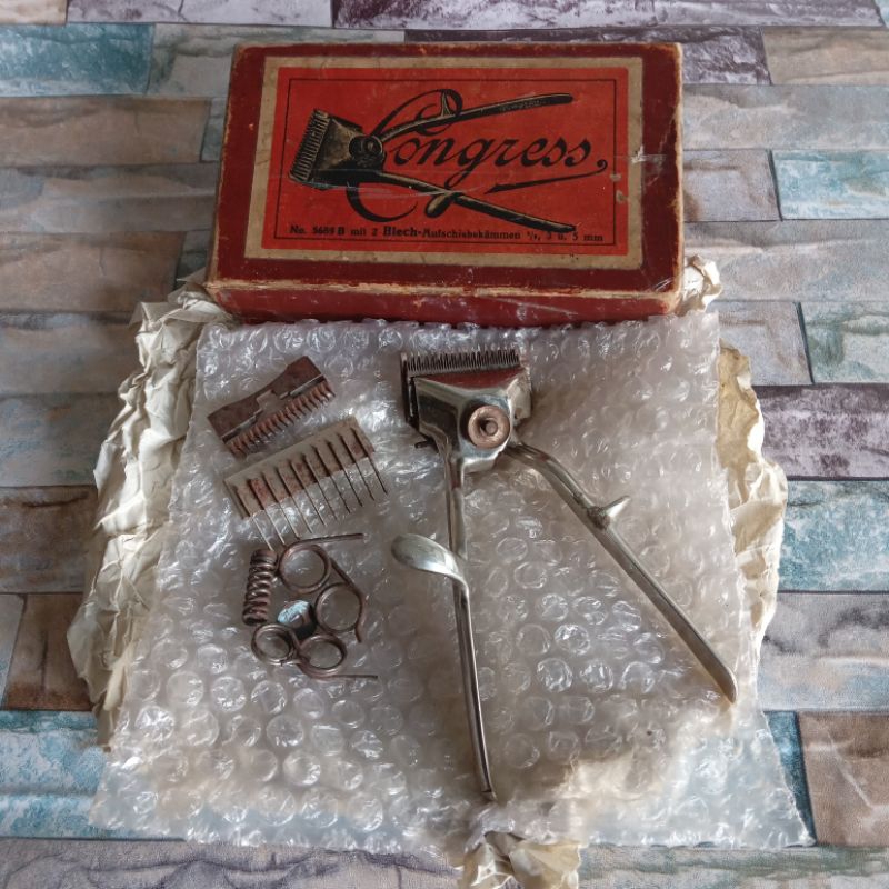 alat cukur rambut jadul antik, germany, congress