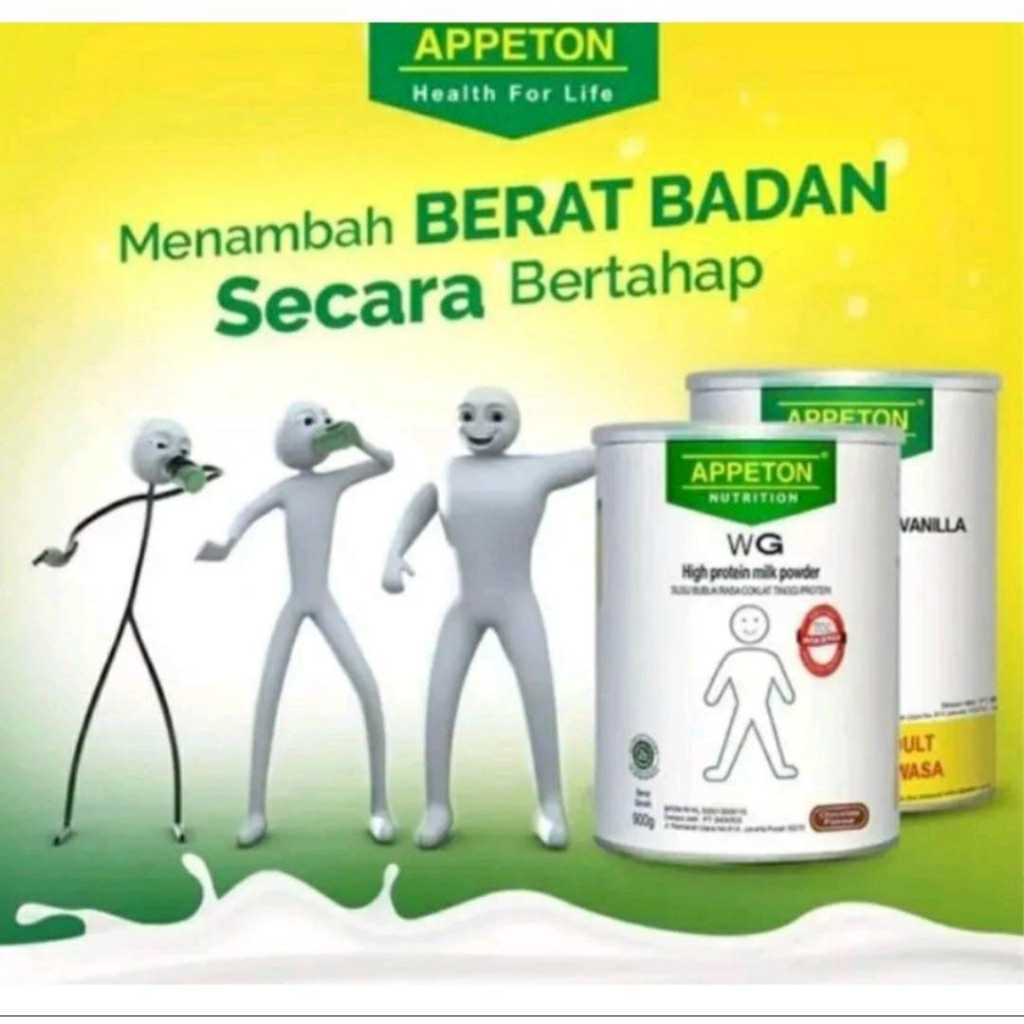 

APPETON WEIGHT GAIN - Susu Penggemuk Penambah Berat Badan Secara Ideal Halal BPOM