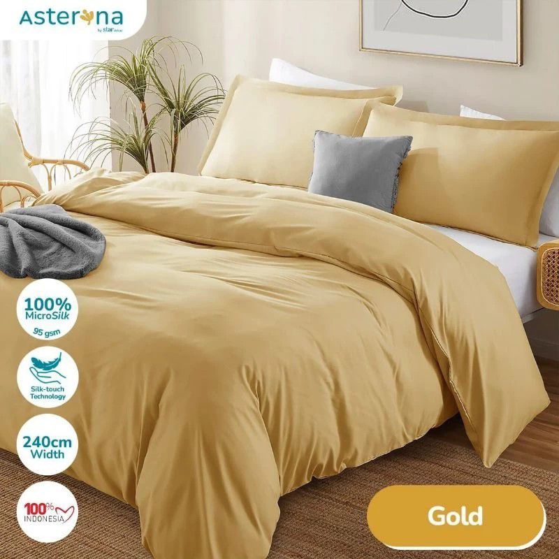 Sprei polos hotel murah anti geser warna gold sprei seprai sprei 90x200 sprei 100x200 sprei 120x200 