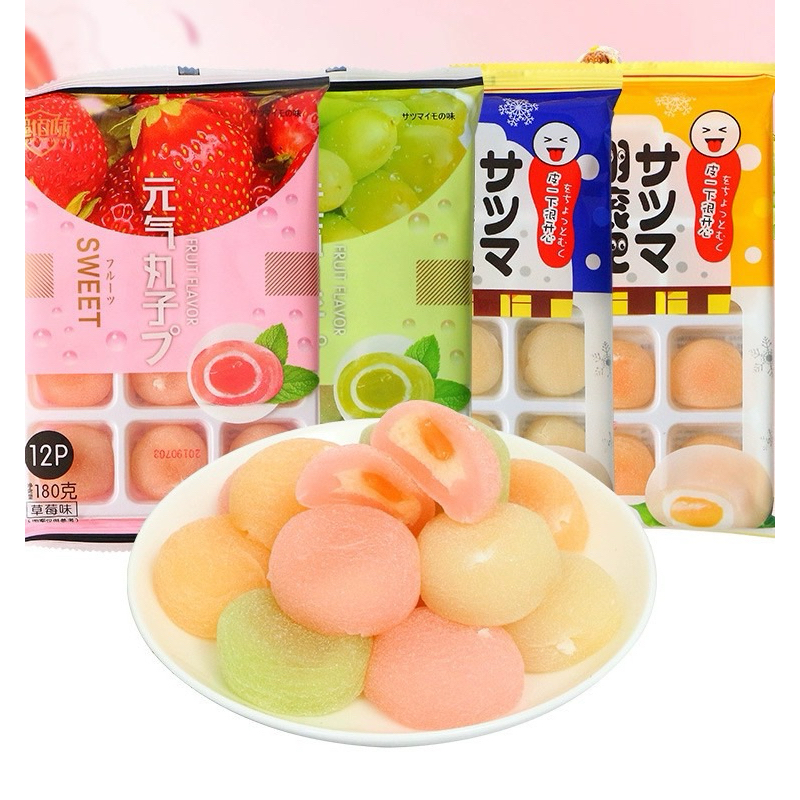 

(HALAL) Mochi Rasa buah / Black Mochi import 180gram isi 12Pcs