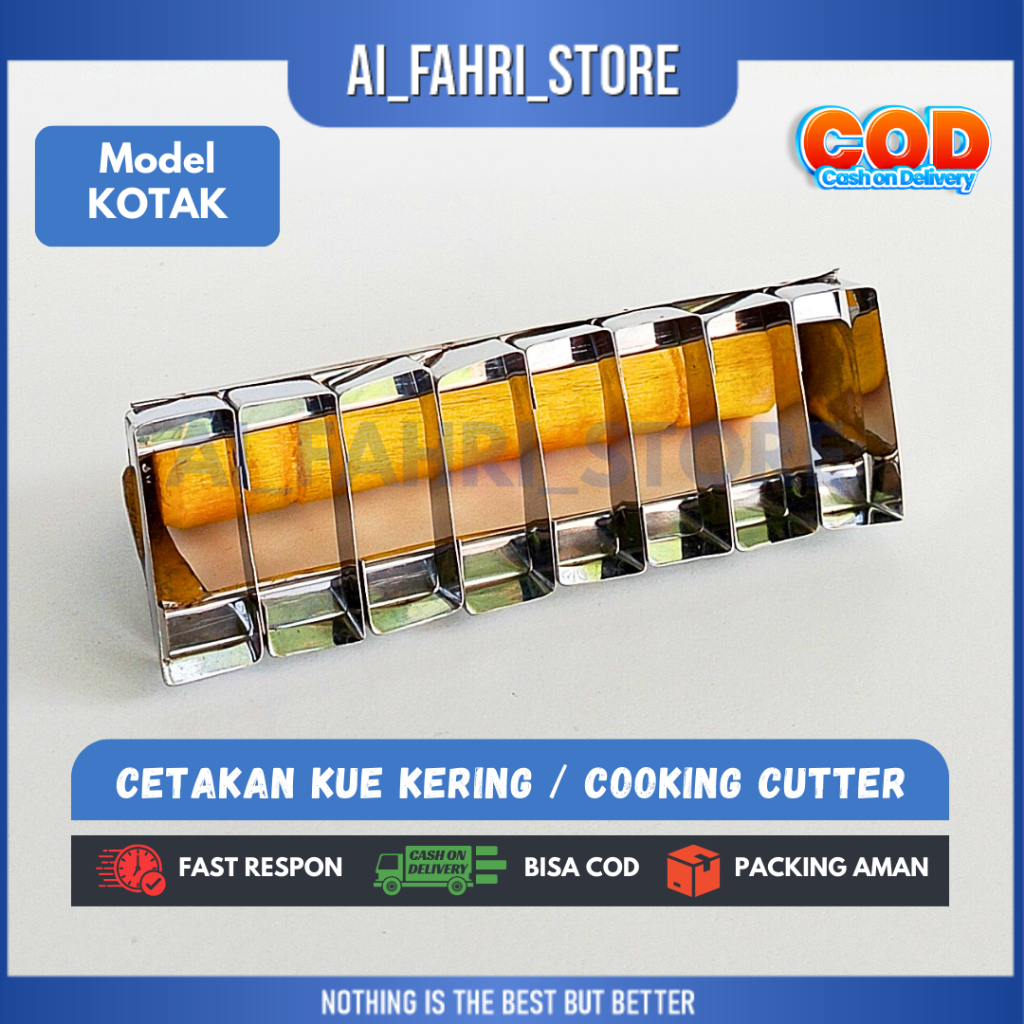 Cetakan Kue Kering Model Kotak | Cooking Cutter | Cetakan Kue Nastar, Putri Salju, Kastangel dan Kue