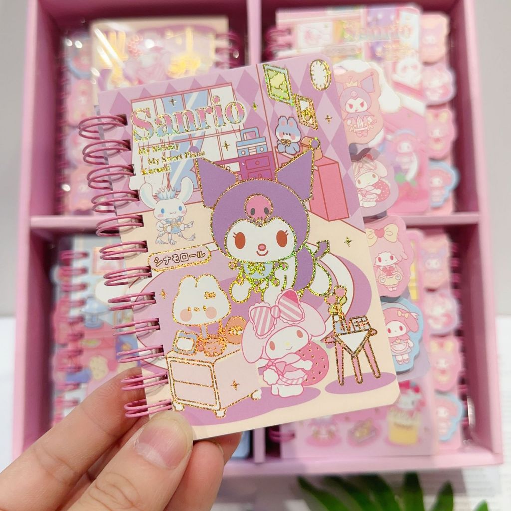 

Kakamoe - Notes book Sanrio Kawaii Notebook Separator loose-leaf notes book ring mini book mini notes book