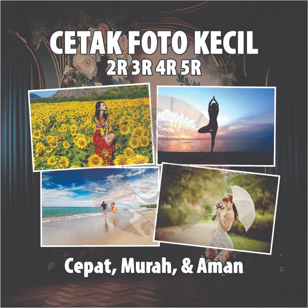 Cetak Foto Ukuran Kecil 2R 3R 4R 5R Laminasi Doff Glossy