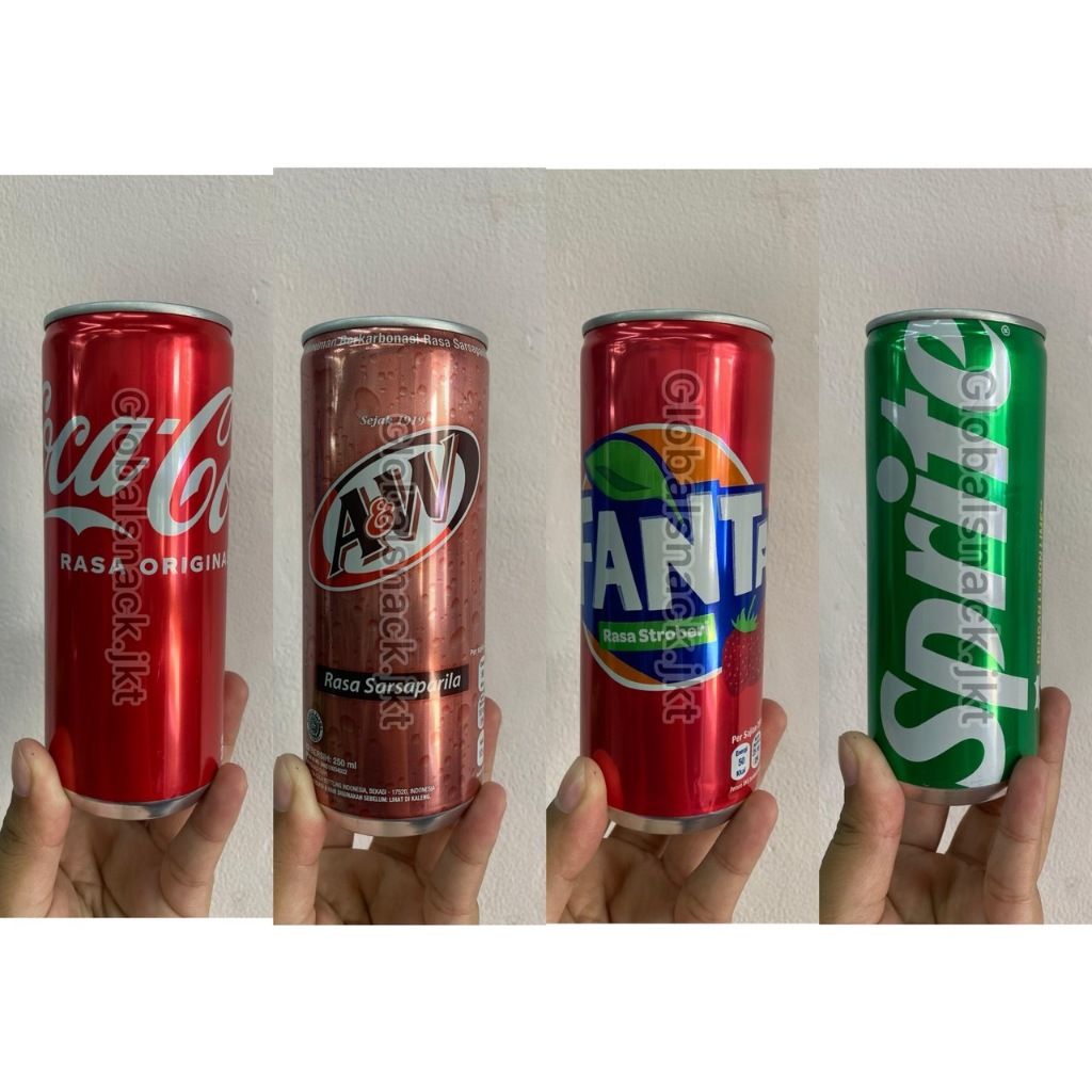 

[SATUAN PC KALENG] COCA COLA / FANTA / A&W SODA / SPRITE- MINUMAN SODA