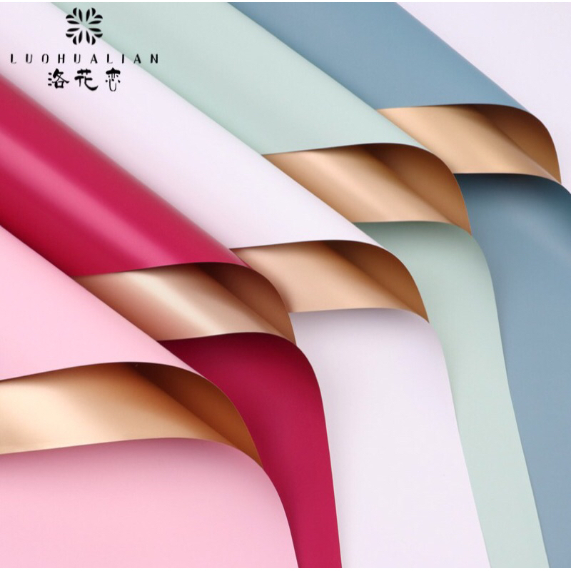 

cellophane matte 20 lembar (two tone gold)