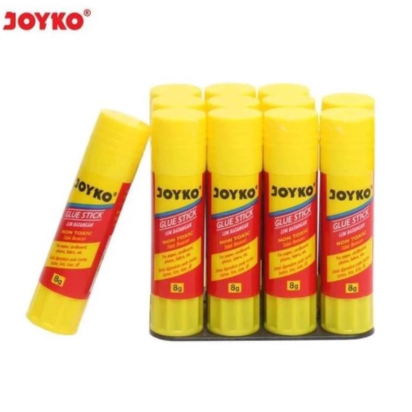 

NUI818 Terbaru 12 pcs LEM GLUE STICK JOYKO 8 GRAM LEM STIK KERTAS 8 GR