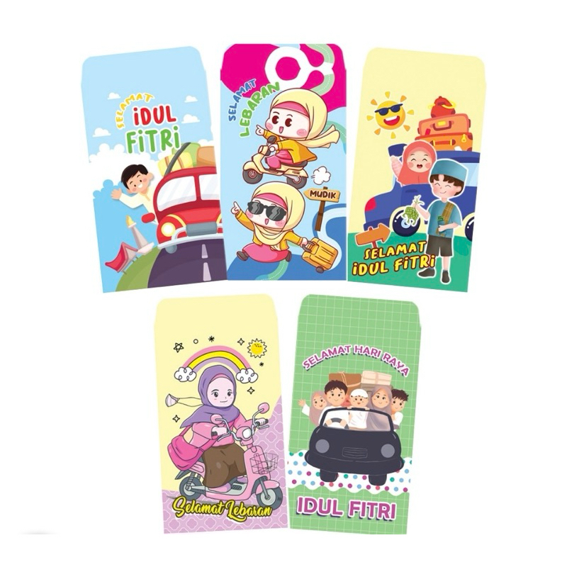 

TFS Amplop uang lebaran karakter lucu isi10 TERMURAH