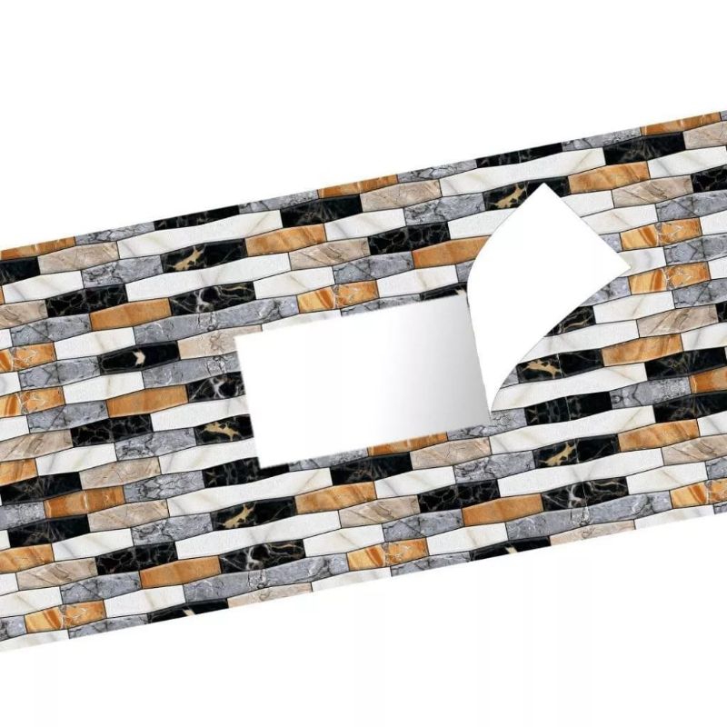 Wallpaper Dinding Sticker Motif Granit Batu Alam