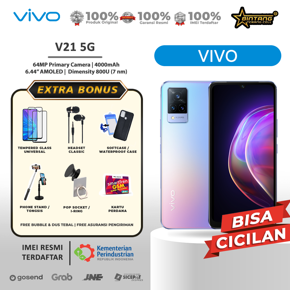 VIVO V21 5G RAM 8/256 GARANSI RESMI