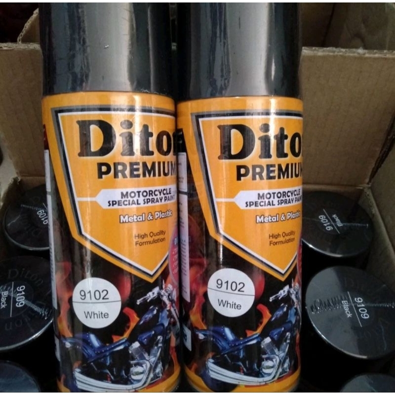 Pilox Cat Diton Premium White 9102 putih dasar putih Tahan Bensin 400cc putih glossy putih susu