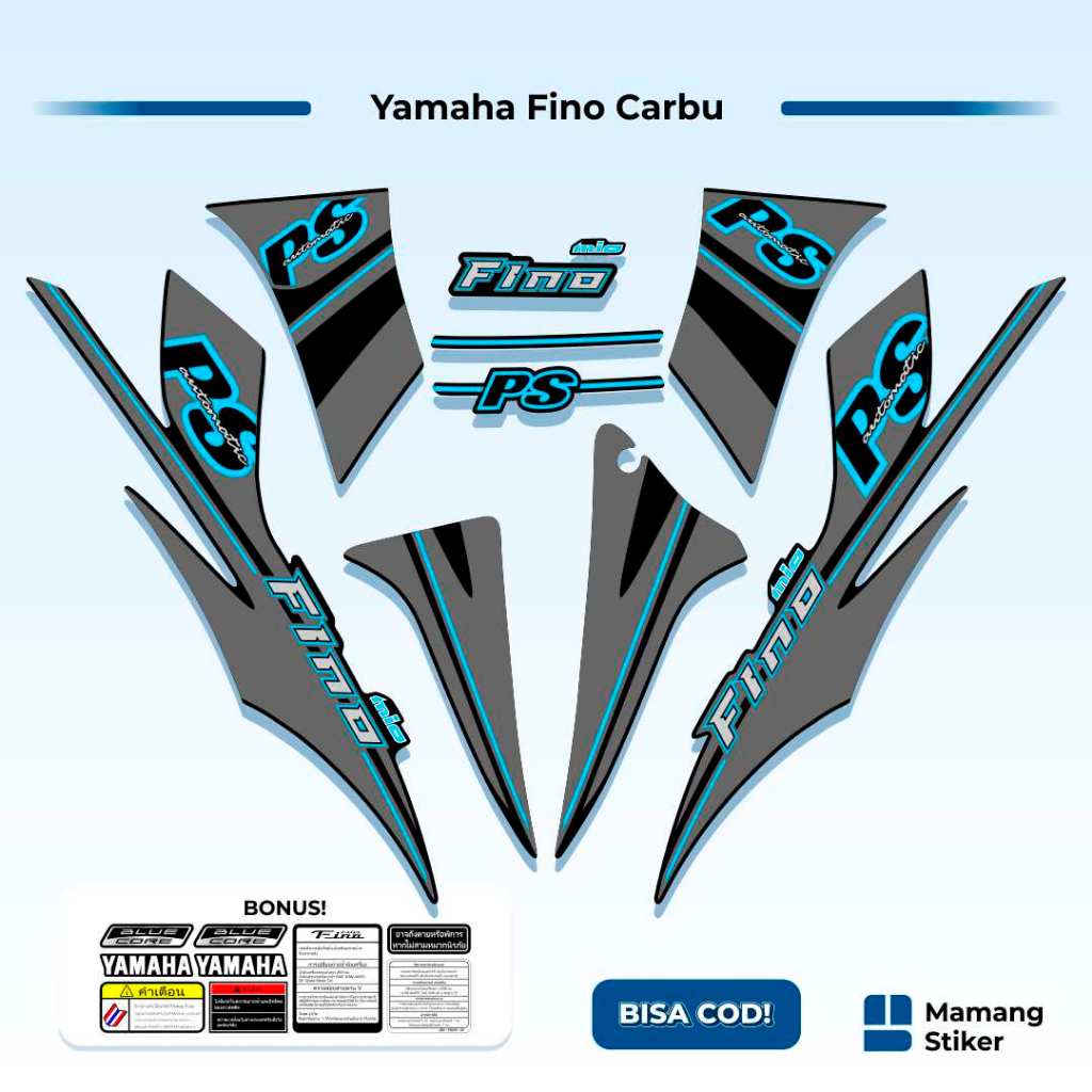 Striping Fino Karbu Classic Variasi (5) Thailand Vietnam 2012 2013 Full Body 125 Fino Lama