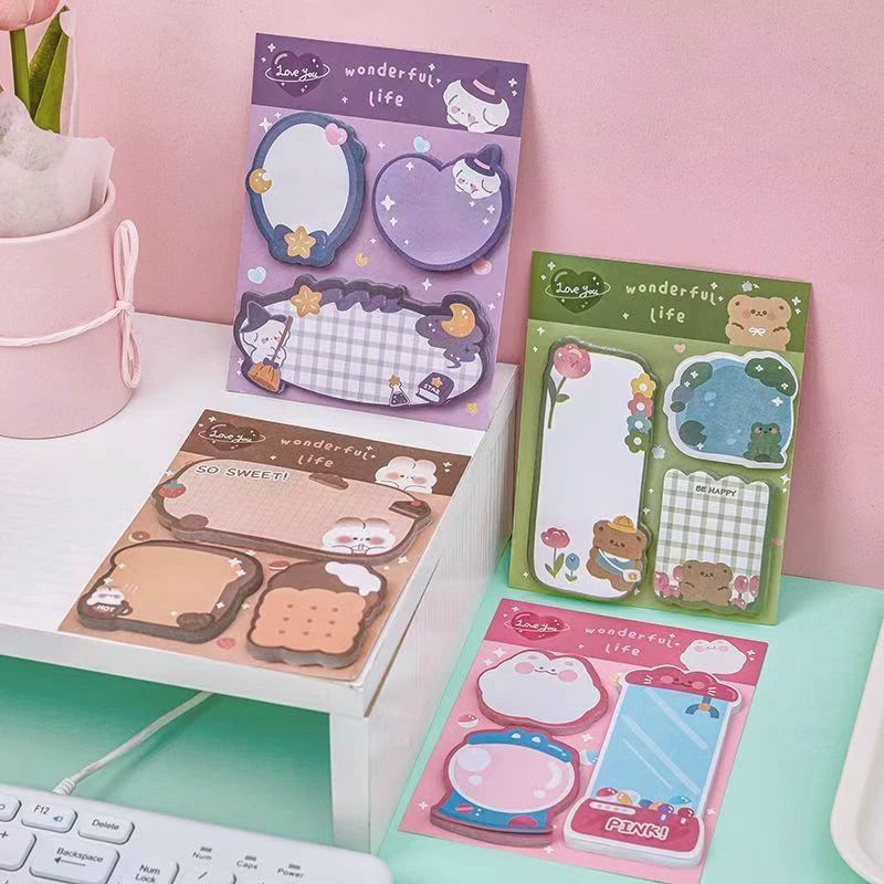 

Sticky Note 3 IN 1 Warna Wonderful Life Aesthetic Wall Memo 3 IN 1