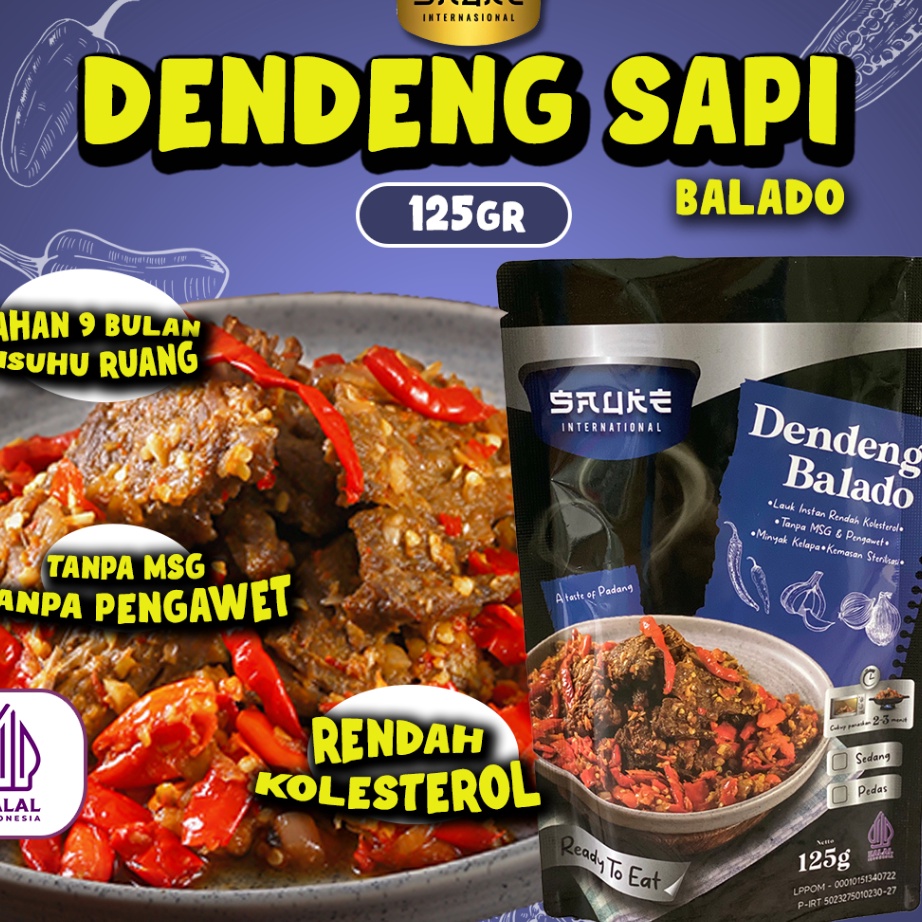 

STAR SAUKE DENDENG SAPI BALADO TRAVEL PACK MAKANAN INSTANMAKANAN SIAP SAJI LAUK SIAP SAJI TAHAN 9 BULAN TANPA PENGAWET