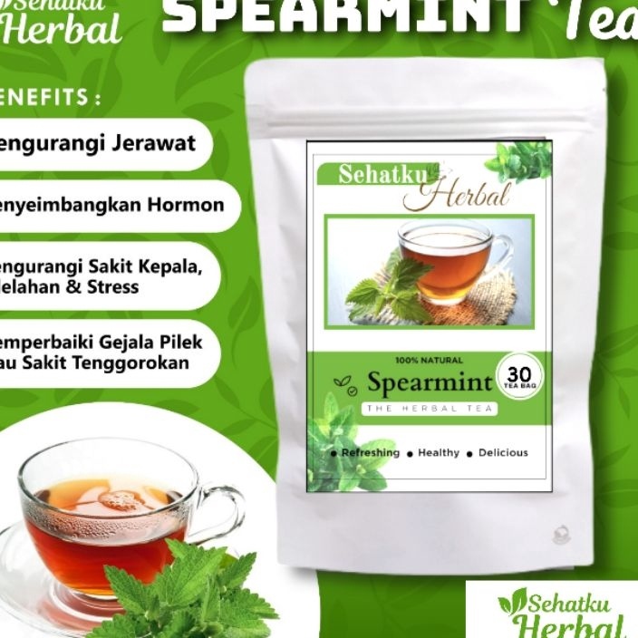 

HOT Spearmint tea Teh daun mint isi 2 teh celup 3 teh celup