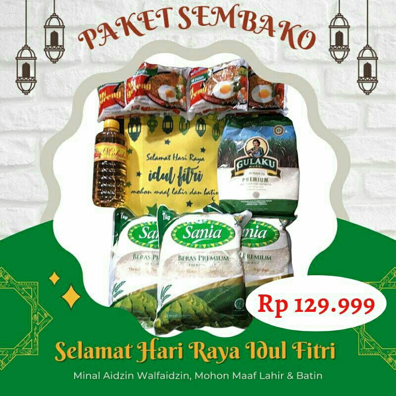 

PARSEL SEMBAKO 5 kg DONASI ZAKAT FITRAH HARI RAYA IDUL FITRI PARCEL PAKET THR