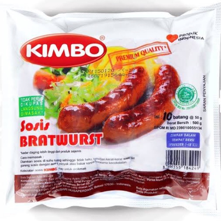 

KODE 77 kimbo bratwurst orginal isi 1